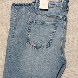 Zara Light Blue Straight Leg Jeans